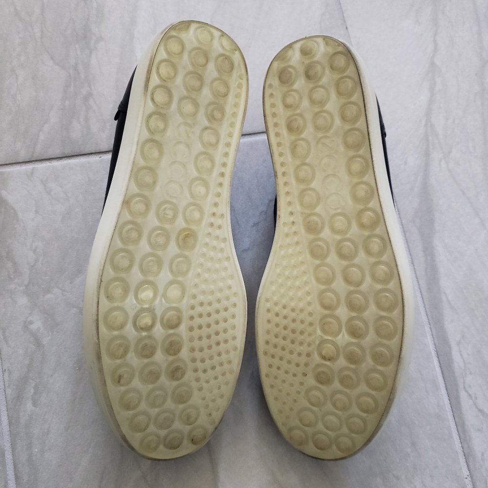 EUC ECCO Soft Leather Woven Slip-On Sneakers - Picture 9 of 11